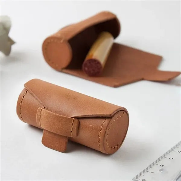 Leather Stamp Storage Pouch
