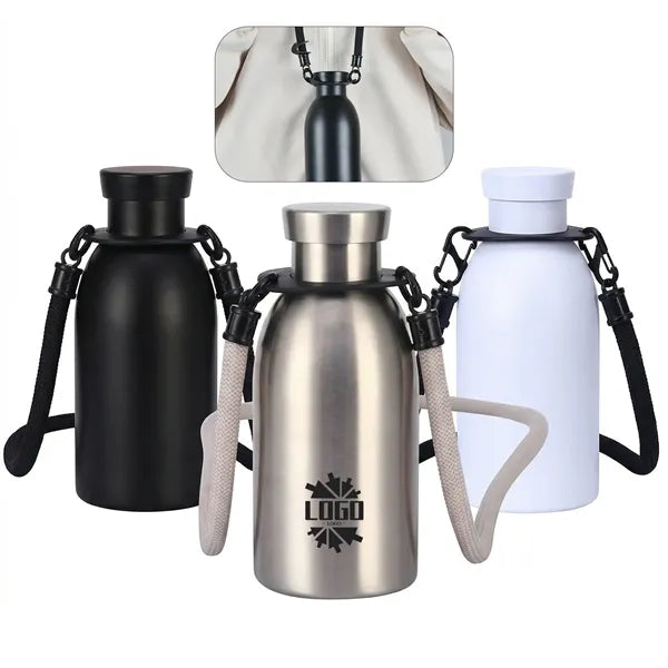 12oz Thermos Cup With Lanyard