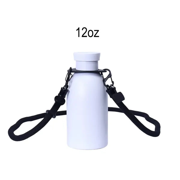 12oz Thermos Cup With Lanyard