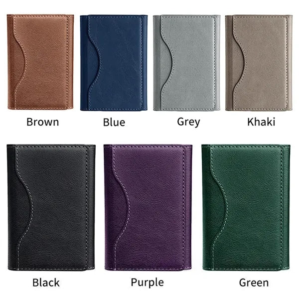 MagSafe PU Leather Phone Wallet Magnetic Card Holder