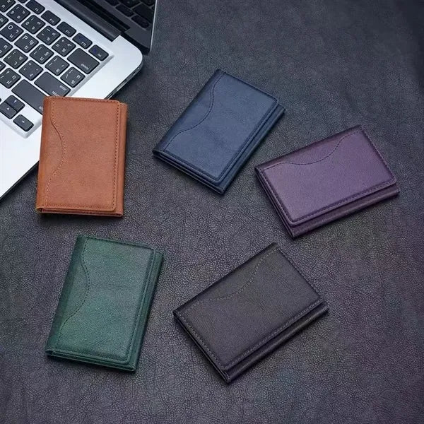 MagSafe PU Leather Phone Wallet Magnetic Card Holder