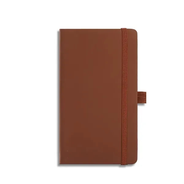 PU Leather Hardcover Notebook With Pen Loop 7" x 4"