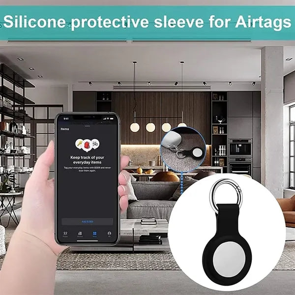 Silicone Key Ring Air-Tag Cases