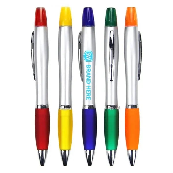 Dual-head Ballpoint Pen Highlighter
