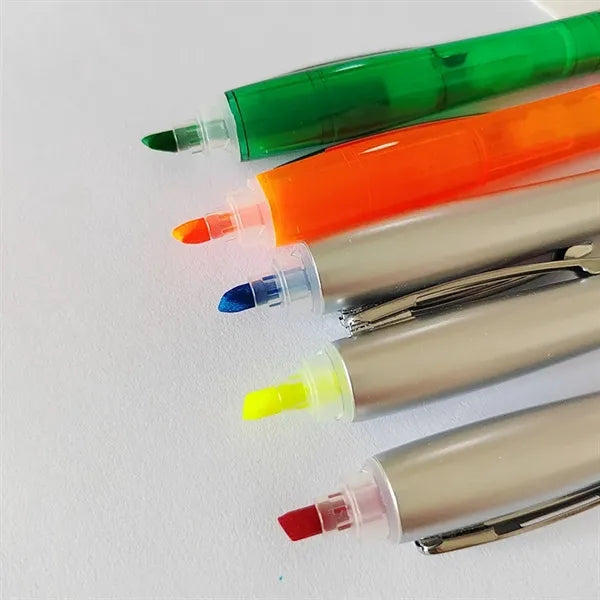 Dual-head Ballpoint Pen Highlighter