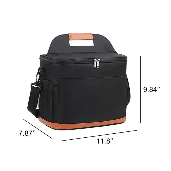 Insulated Cooler Lunch Bag With Shoulder Strap