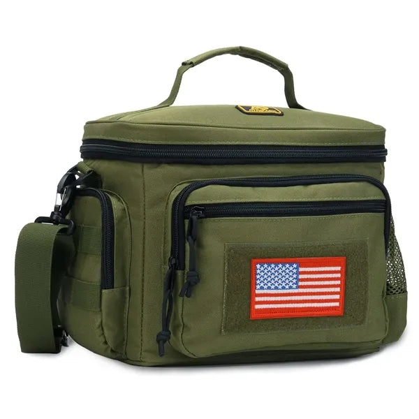 Large Tactical Webbing Leakproof Lunch Box Cooling Bag