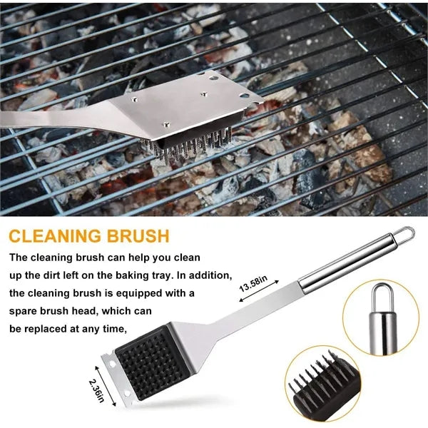 39PCS BBQ Grill Accessories Stainless Steel with Storage Bag