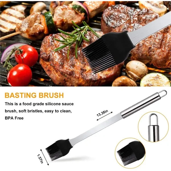 39PCS BBQ Grill Accessories Stainless Steel with Storage Bag