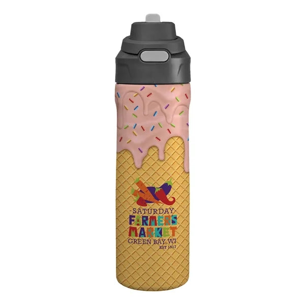 Pop Up 24 Oz. Recycled Ice Cream Bottle