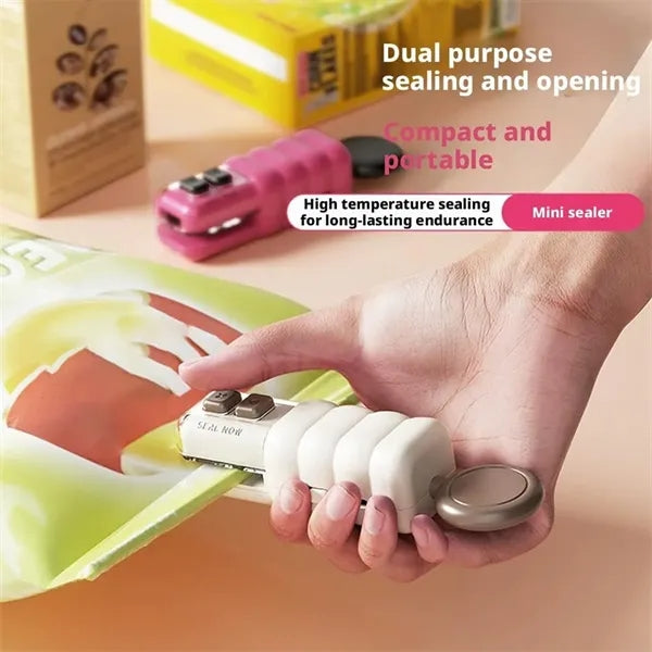 Rechargeable 2-in-1 Mini Bag Sealer Bottle Opener