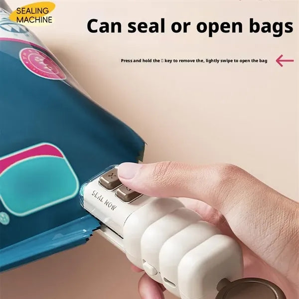 Rechargeable 2-in-1 Mini Bag Sealer Bottle Opener