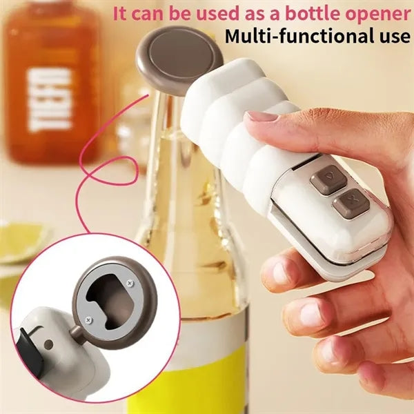 Rechargeable 2-in-1 Mini Bag Sealer Bottle Opener