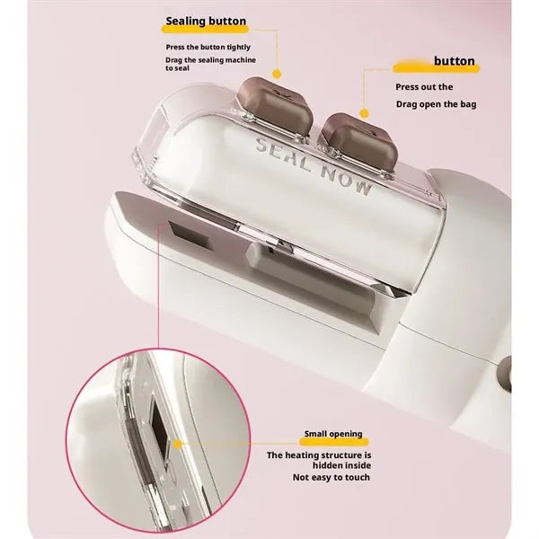 Rechargeable 2-in-1 Mini Bag Sealer Bottle Opener