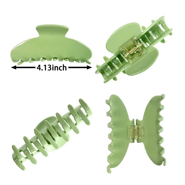 Women Simple Solid Color4.13-inch Large Acetate Hair Clip