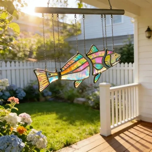 Floating Fish Acrylic Pendant
