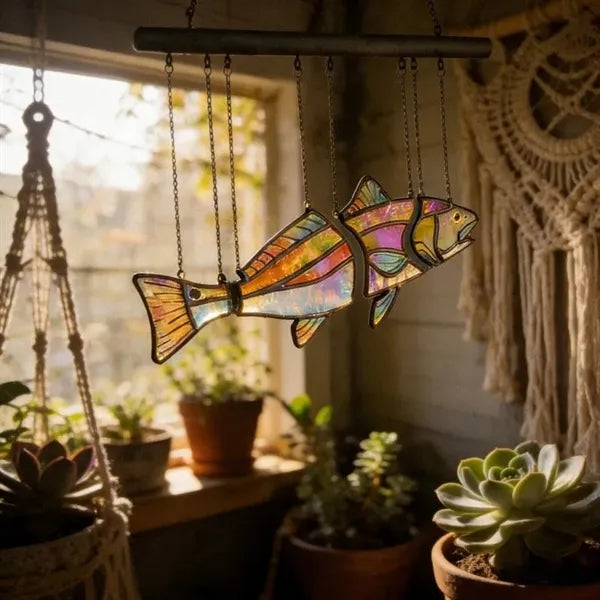 Floating Fish Acrylic Pendant