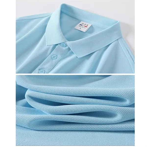 6.5 oz Cooling Polyester Fabric Embroidered Polo Shirt
