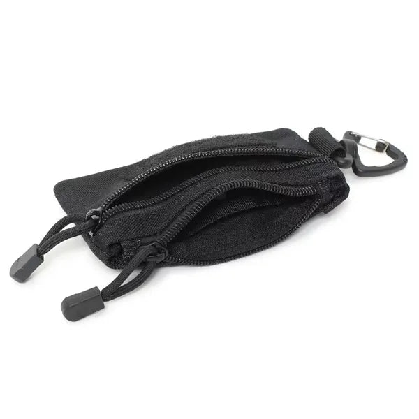 Mini Nylon Organizer Key Pouch with Carabiner