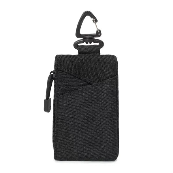 Mini Nylon Organizer Key Pouch with Carabiner