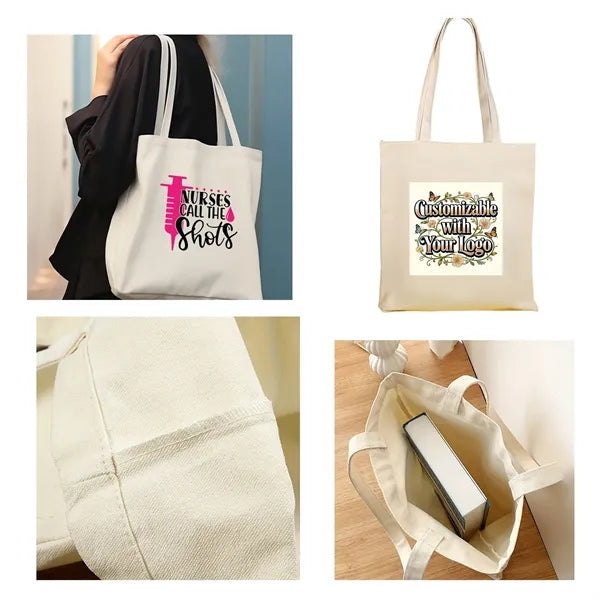 Logo Canvas Shoulder Bag Fashion Large Capacity Tote