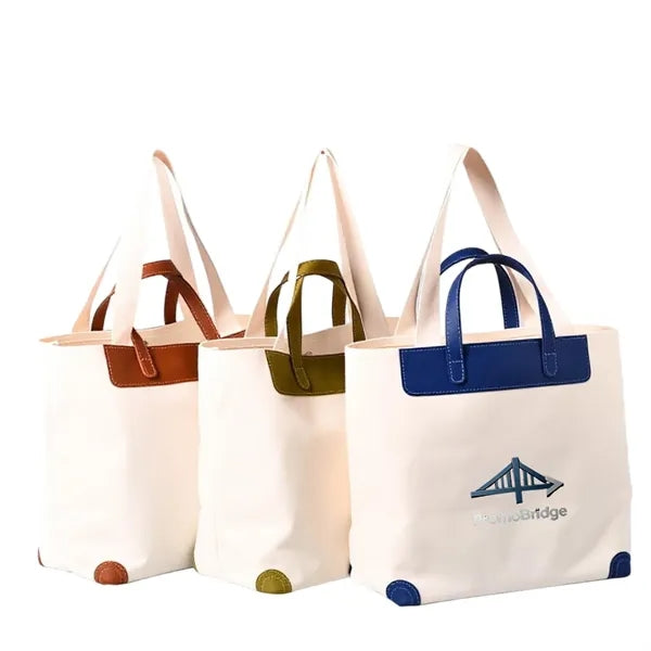 Canvas Tote Bag Large Capacity Shoulder Logo