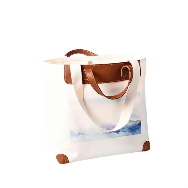 Canvas Tote Bag Large Capacity Shoulder Logo