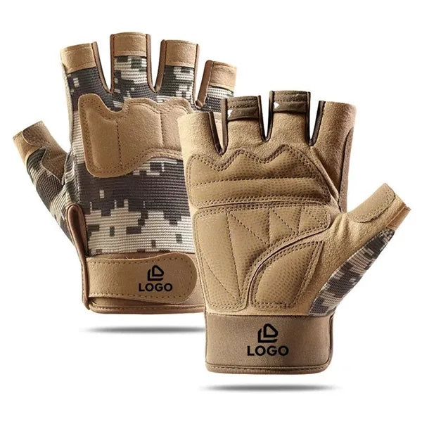 Tactical Half Finger Gloves Outdoor Grip Gear