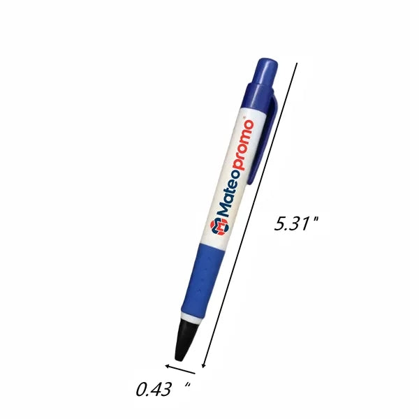 Logo Plastic Click Ballpoint Pen Giveaway