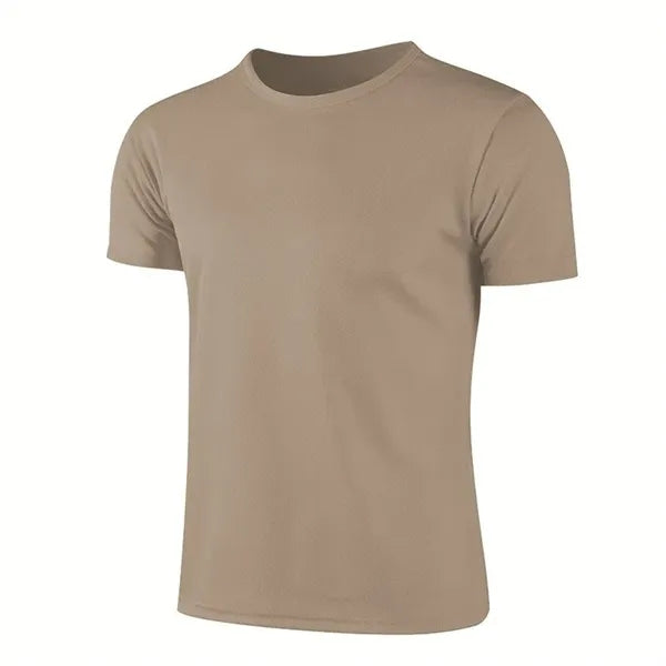 Quick Dry Performance T Shirt Crew Neck Custom Logo