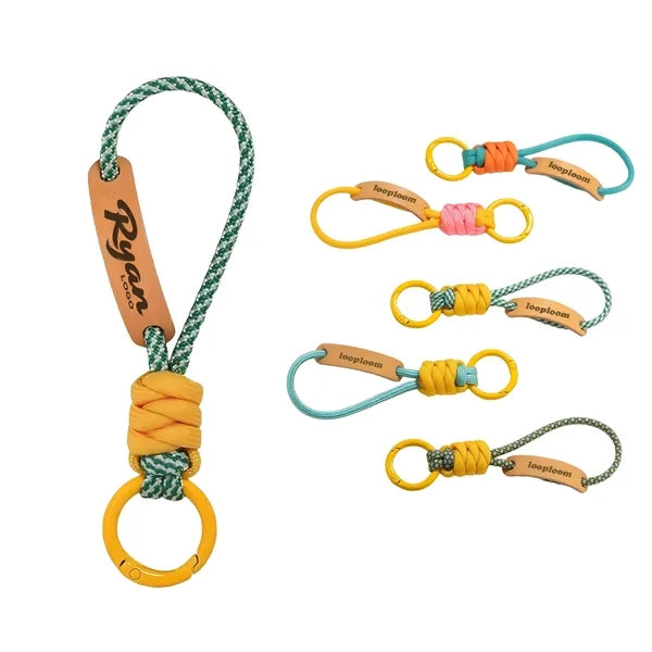 Vibrant Handmade Paracord Keychain