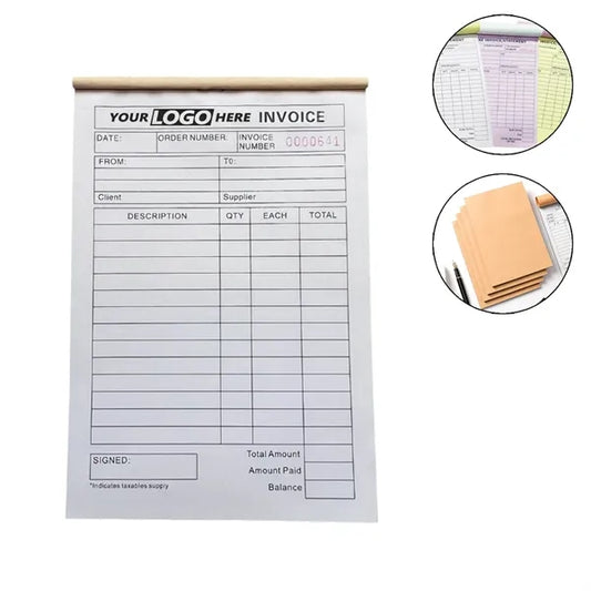 Invoice Book Small Business Personal Tracking Simple