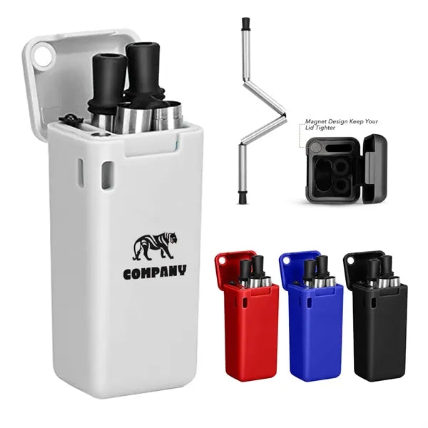 Folding Drinking Straw Set