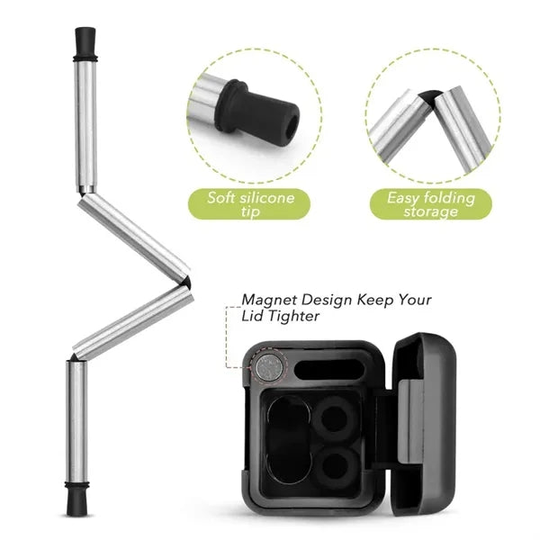 Folding Drinking Straw Set