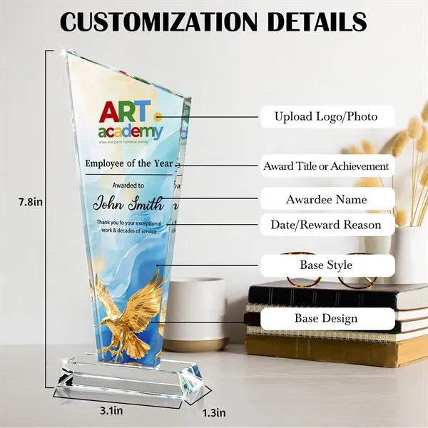 Crystal Award Trophy