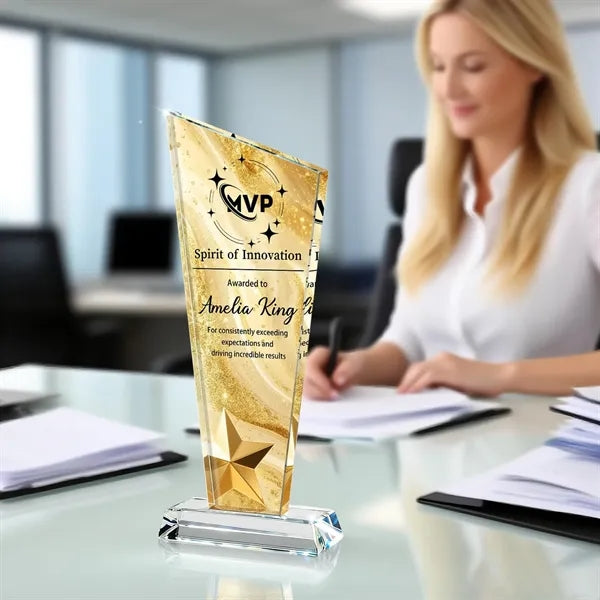 Crystal Award Trophy