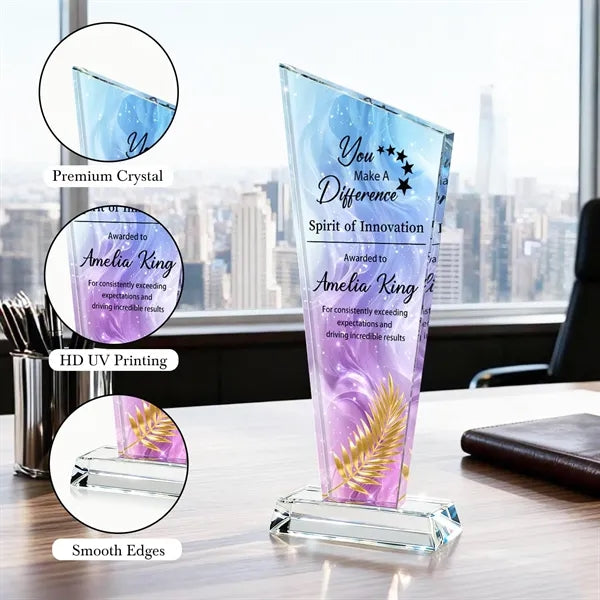 Crystal Award Trophy