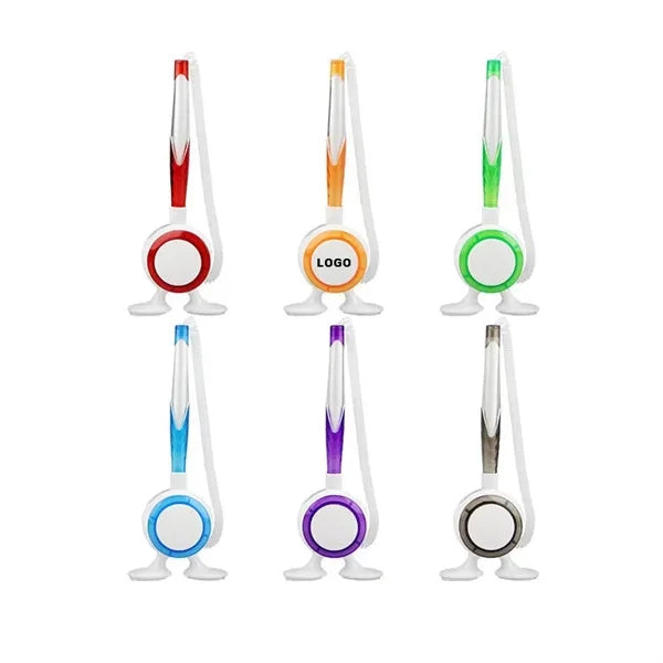 CustomBank Counter Ballpoint Pen with Round Stand set