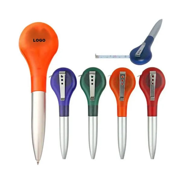 2 In 1 Retractable Tape Measure Ballpoint Pen Tool