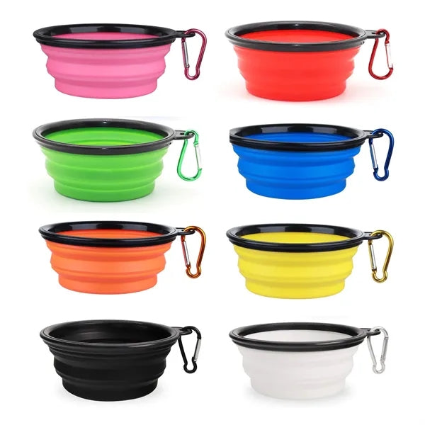 12oz Portable Silicone-Like TPE Folding Dog Bowl