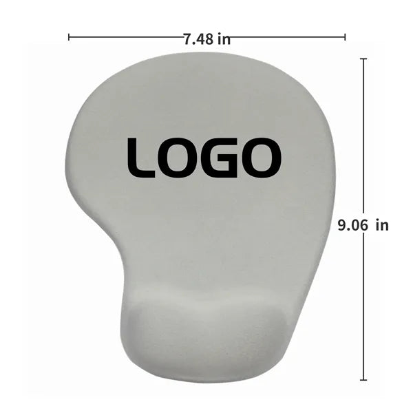 Ergonomic Silicone Wrist Rest Mouse Pad with Lycra Surface