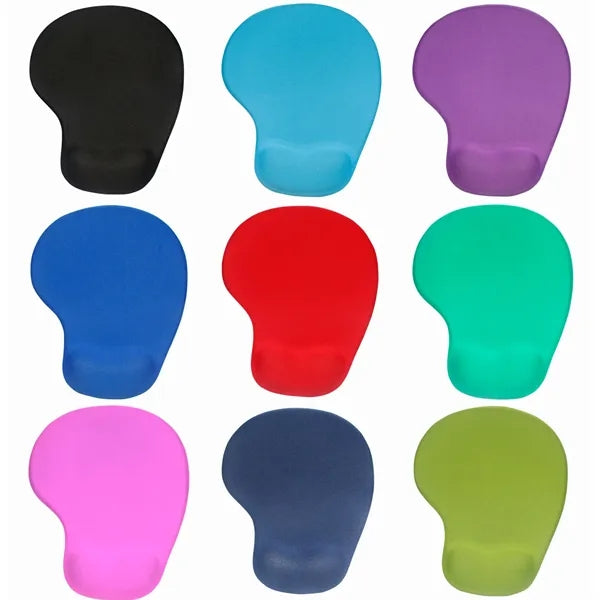 Ergonomic Silicone Wrist Rest Mouse Pad with Lycra Surface