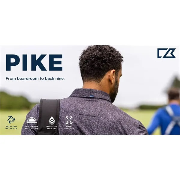 Cutter & Buck Pike Recycled Diamond Dot Print Mens Big & ...