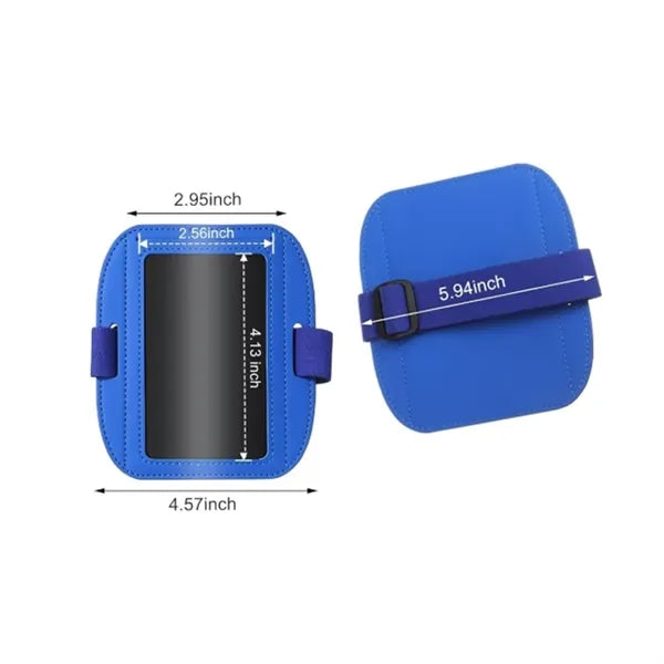 Adjustable PU Leather Armband ID Badge Holder