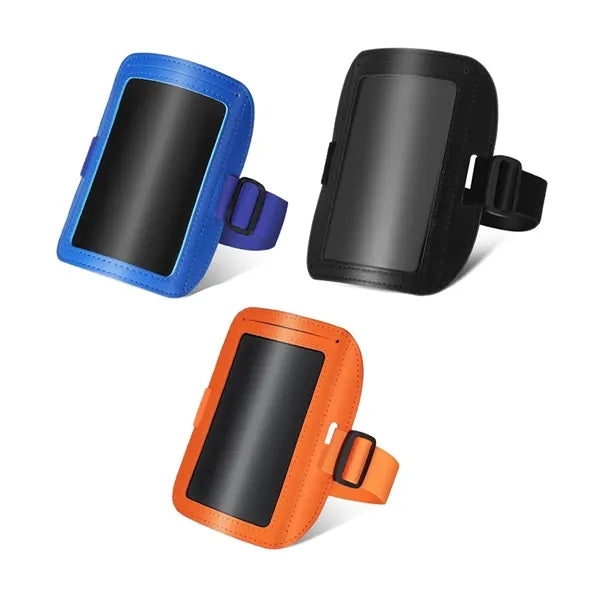 Adjustable PU Leather Armband ID Badge Holder