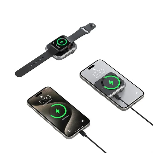 Mini 3 In 1 Wireless Charger Power Bank Portable Slim