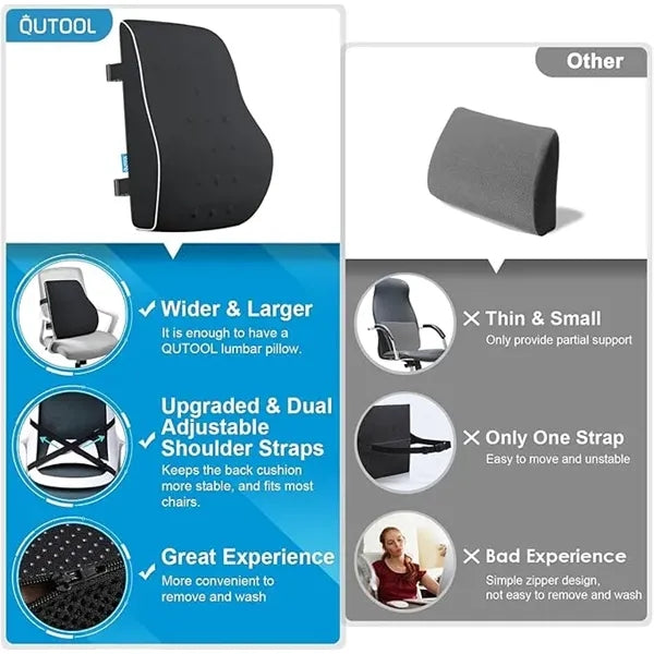 Lumbar Support Pillow for Office Chairs