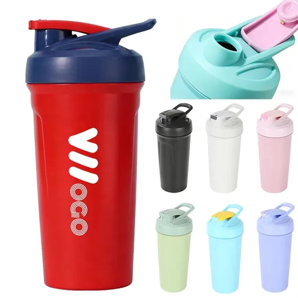 24oz Stainless Steel Insulated Tumbler Shaker Bottle Travel