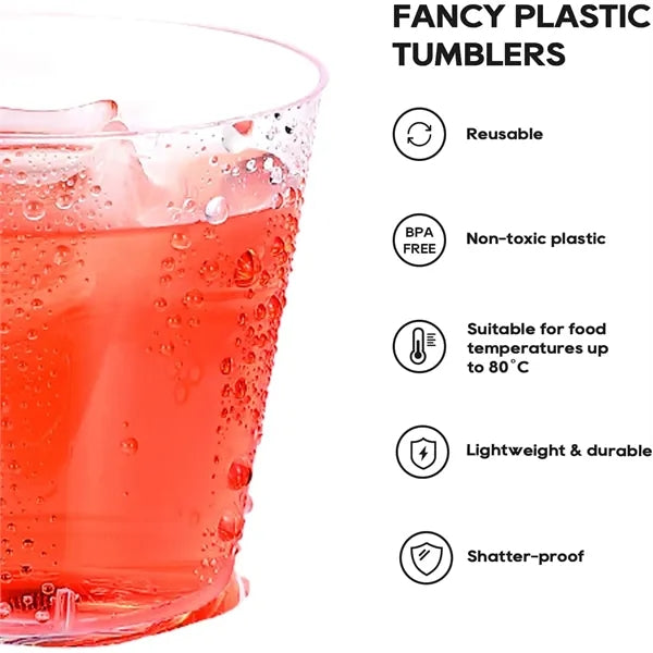 1oz Clear Plastic Disposable Hard Cups