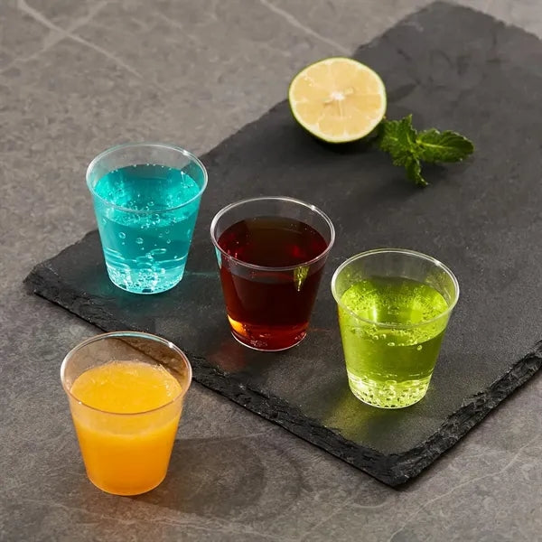 1oz Clear Plastic Disposable Hard Cups